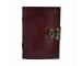 Celtic Shadow Day of the Dead Leather Embossed Journal with metal lock Look Dairy